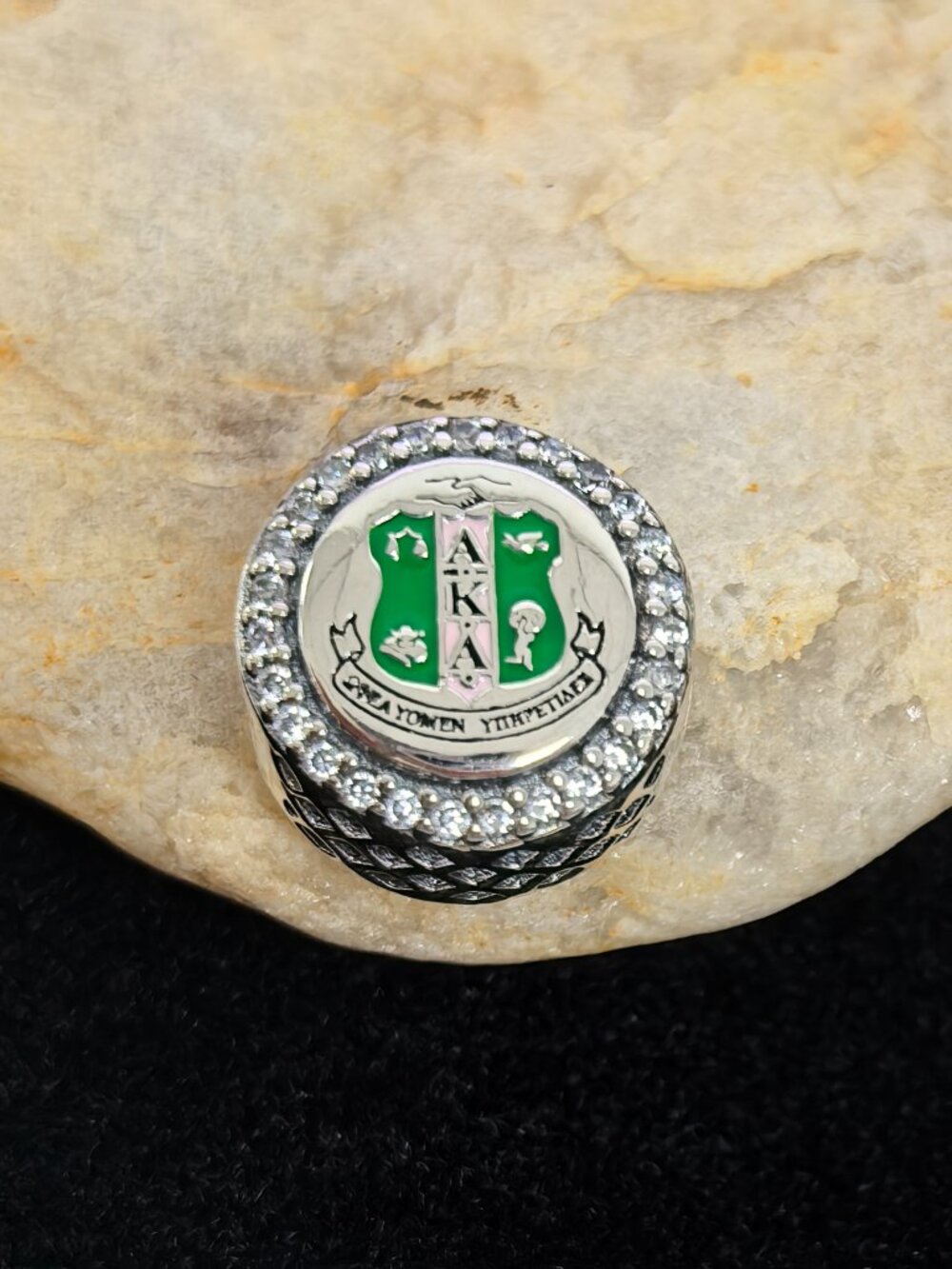 Pandora AKA Charm Alpha Kappa Alpha Sorority Charm, S925 Silver (Women's)